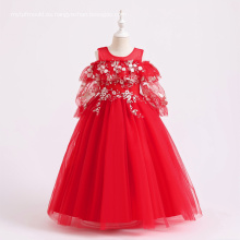 Nuevo diseño al por mayor boutique observar moda adorable princesa princesa nueva niñas hermosos vestidos de flor para niño